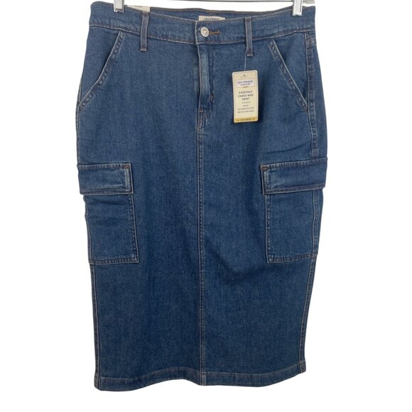 Levi Strauss Dresses & Skirts - Levi Strauss Signature Denim Maxi Skirt Women’s 6 W28 Mid Rise Comfort Stretch
